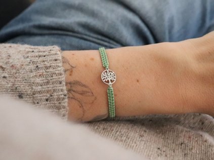 shamballa naramek strom zivota zeleny