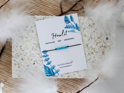 jemny snurkovy naramek howlit na karticce
