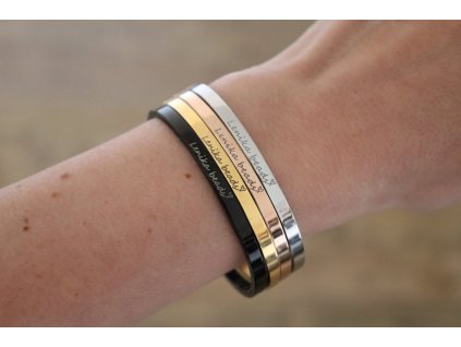 Bangle 1 - Lenika silver/rosegold/gold/black