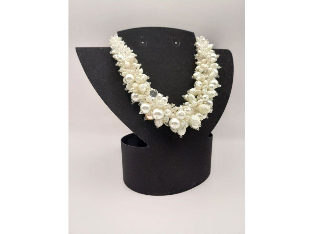 Náhrdelník - Sněhová perla