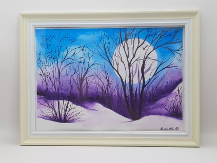 Mrazivý měsíc - v rámu pro ukázku