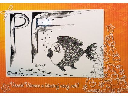 Pohlednice - PF vánoční kapr