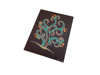 Dot-Art obraz stromu