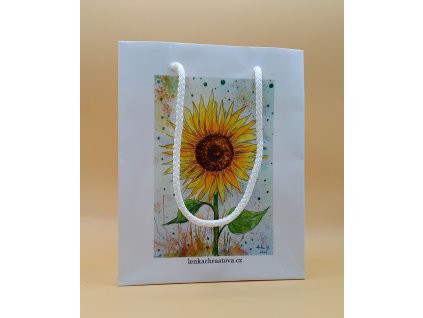 dárková taška slunečnice