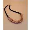 Náhrdelník Apricot dutinka - bedweaving