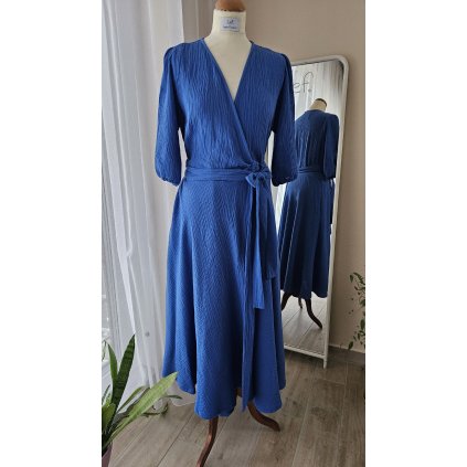 Apoleta královská modrá midi