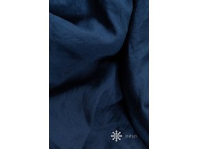 metráž 100% len - indigo