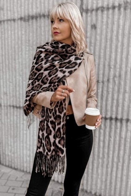 ŠÁL PANTHER -světle hnědý