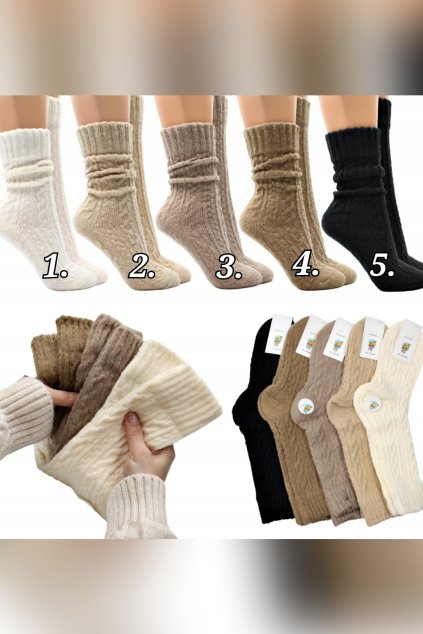 DLOUHÉ PONOŽKY WARM STYL