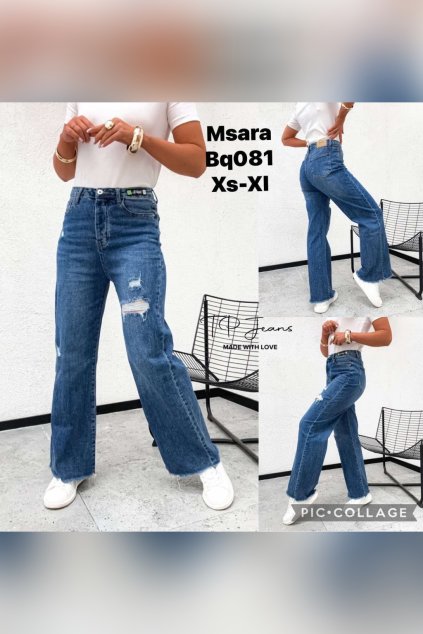 DŽÍNY DO ZVONU FROSTY