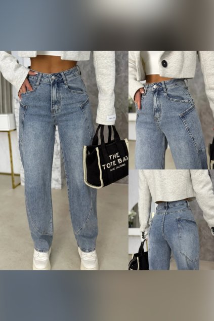 DŽÍNY BALLOON SHINY