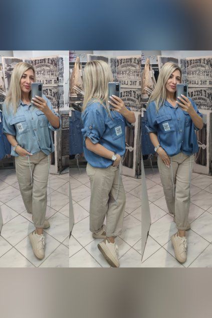 KOŠILE DENIM NATURAL