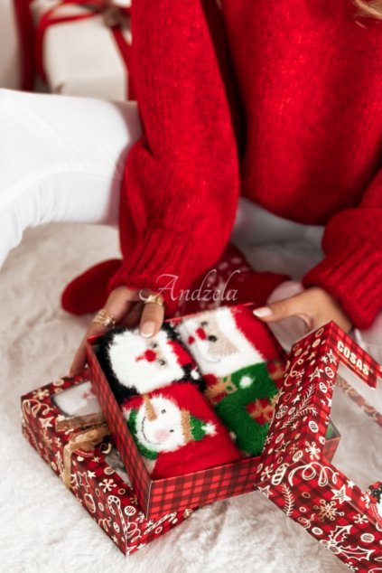 SET VÁNOČNÍCH PONOŽEK - Parfémované