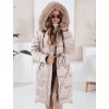 slv pm Zenska zimska dolga presita jakna s krznom bez barve Dstreet TY5075 56561 2
