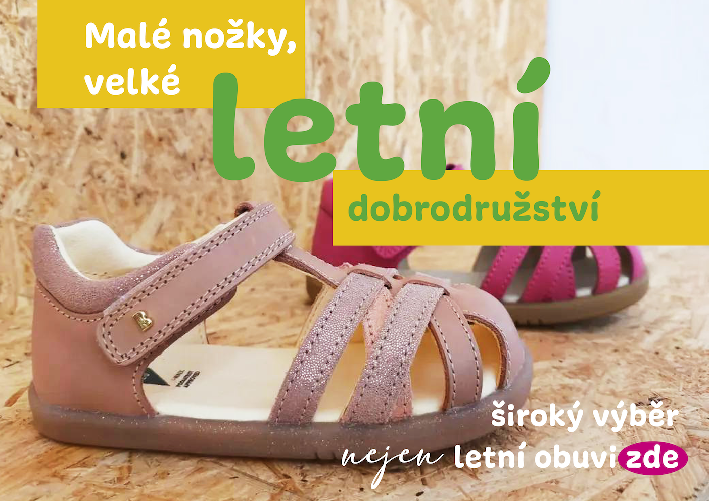 Na písek, do parku i na výlet. Letní obuv, co drží krok s dobrodružstvím :)