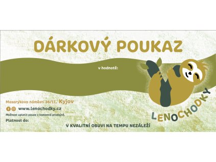 Dárkový poukaz 1000 Kč