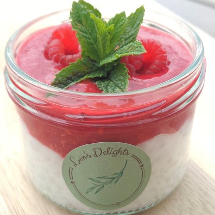 Tapiokový pudink - Malina