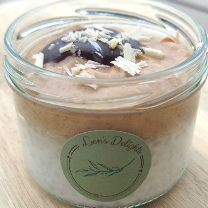 Tapiokový pudink - Slaný karamel & kakaové máslo