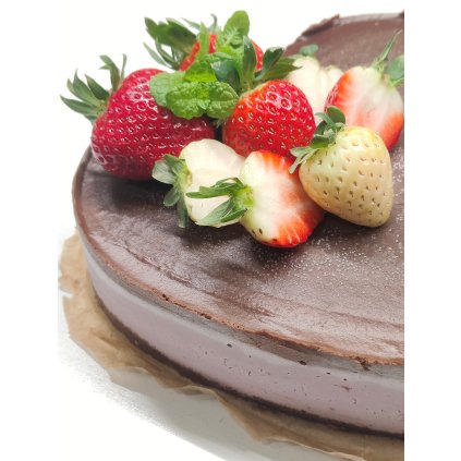 Valentýn 2026 Jahoda Čoko cake 3