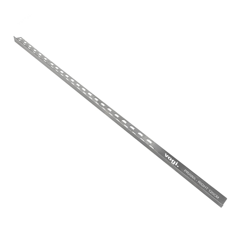 493 nerezova spadova lista inox 150 cm prava