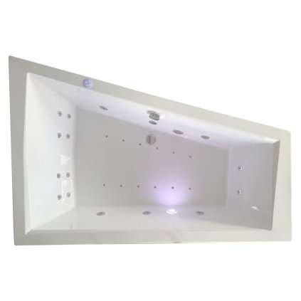Sanovo DIOR 170x125 KOMBI ELEKTRO asymetricka hydromasazna vana 63049