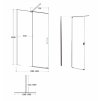 3139 3 sprchova zastena walk in besco vayo black 130x200 cm vyb 130 200c