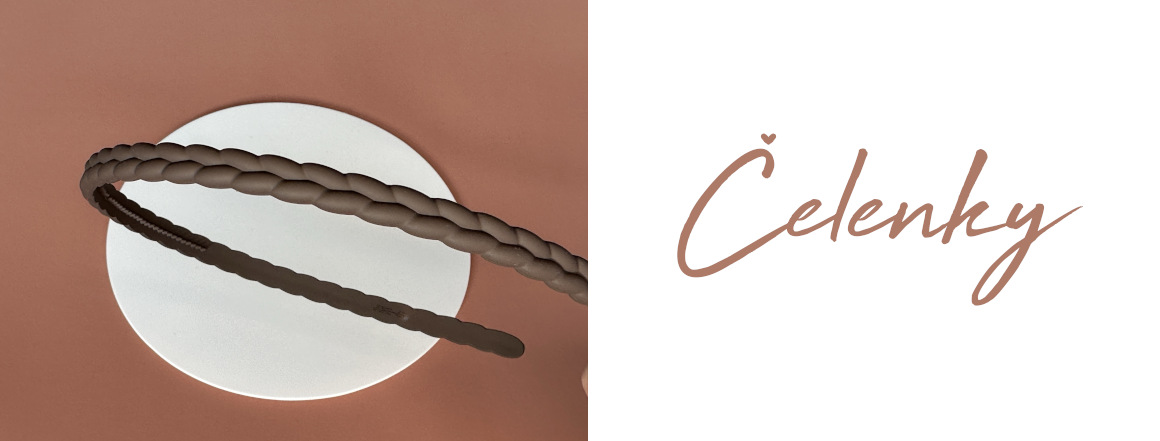 Carousel - Čelenka hnědá - Drobné vlnky