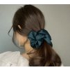 Scrunchie - Hedvábná, zelená, vel. L