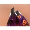 Čelenka - Fialová s mašličkou, dýně a hvězdičky, Halloween