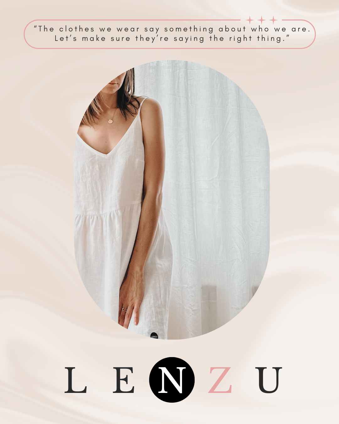 Lněné šaty Manzu bílé