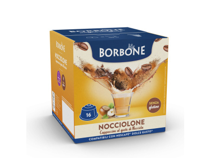 Caffé Borbone CAPPUCCINO LIESKOVÝ ORECH kapsule pre Dolce Gusto 16ks