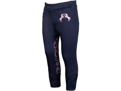 HKM - Detské jazdecké legíny Pink Pony