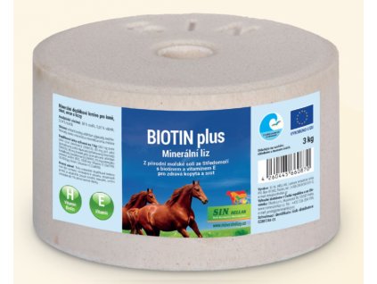 Biotin plus, minerálny liz s biotínom a vitamínom E, balenie 3kg