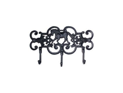 HKM - Liatinový vešiak s motívom koňa