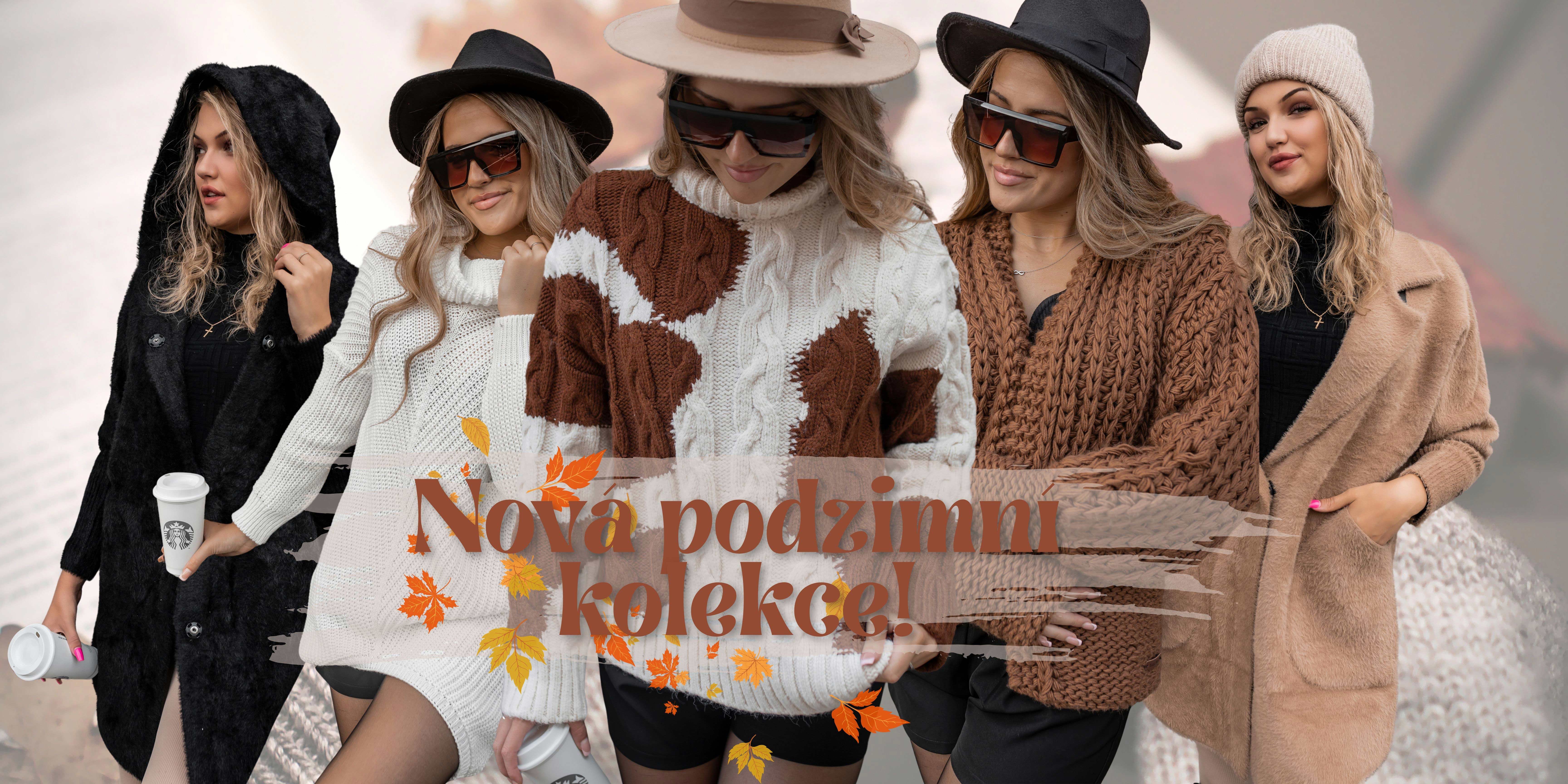 podzim, podzimní kolekce, oblečení, hrubé svetry, svetříky