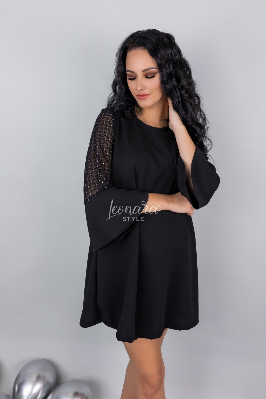 Černé elegantní šaty ATHENA