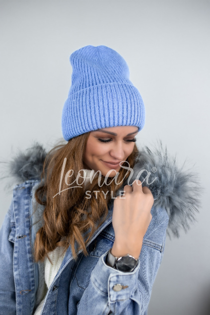 Modrá zimní čepice LAUREL