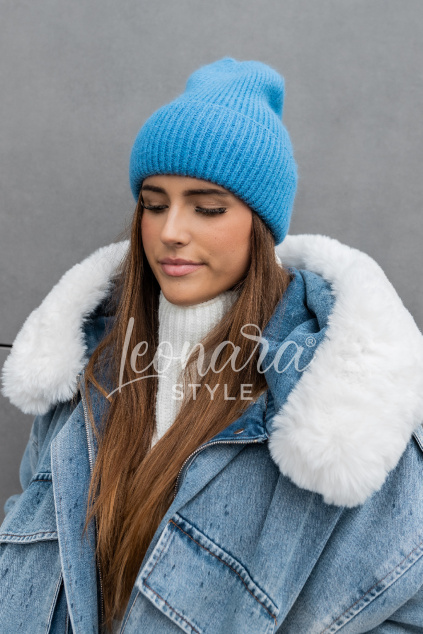 Modrá zimní čepice LAUREL