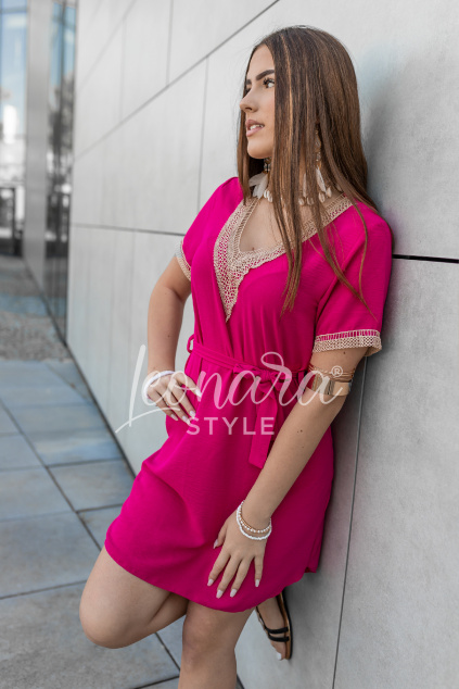 Růžové letní šaty ZEPHYRA