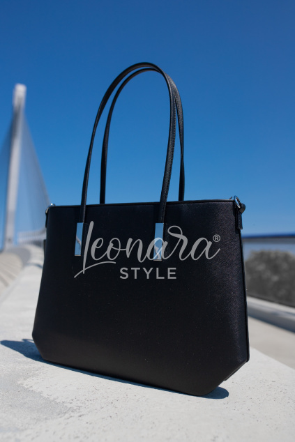Černá elegantní vetší kabelka HELENE