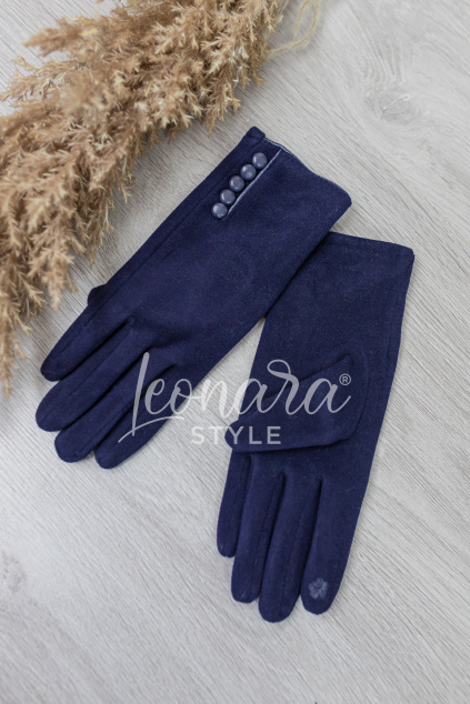 Tmavě modré zimní rukavičky SANDRA