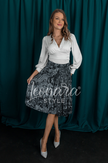 Šedá semišová sukně MAVIRA