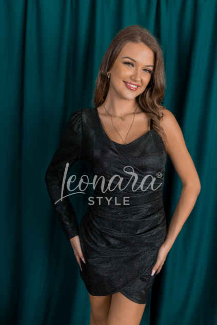 Černé třpytivé šaty STELLA