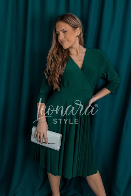 Smaragdové elegantní šaty CLARADIA