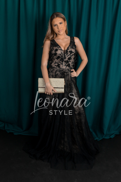 Černé tylové šaty CLARISSA