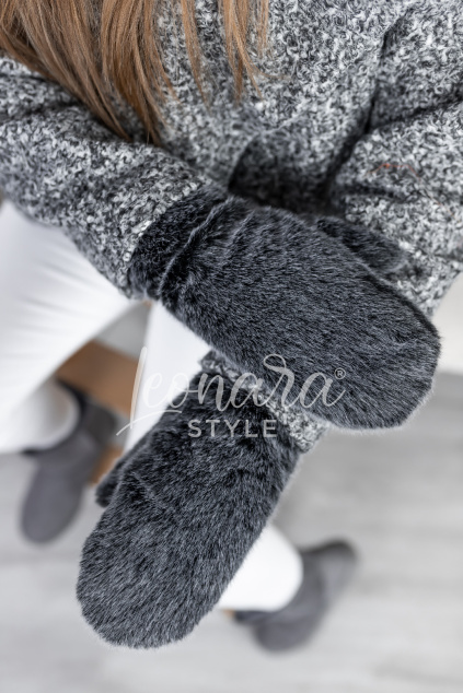 Černé zimní rukavice DAHLIA