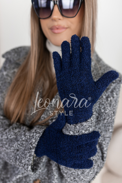 Tmavě modré zimní rukavice ESME
