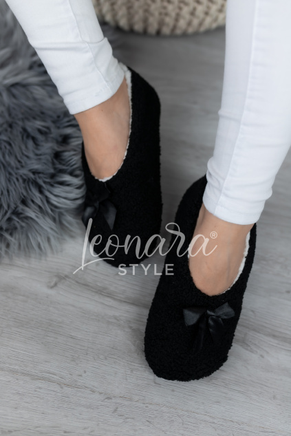 Černé zateplené bačkůrky AMBER