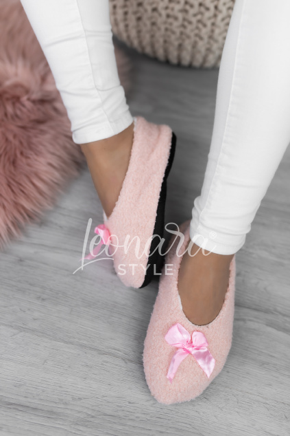 Růžové zateplené bačkůrky AMBER