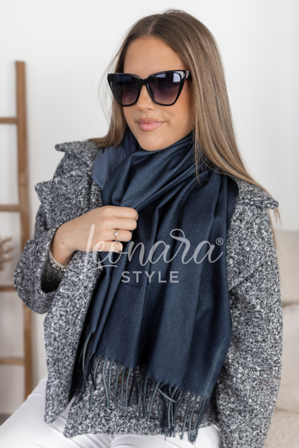 Tmavě modrá ombré šála HOLLY